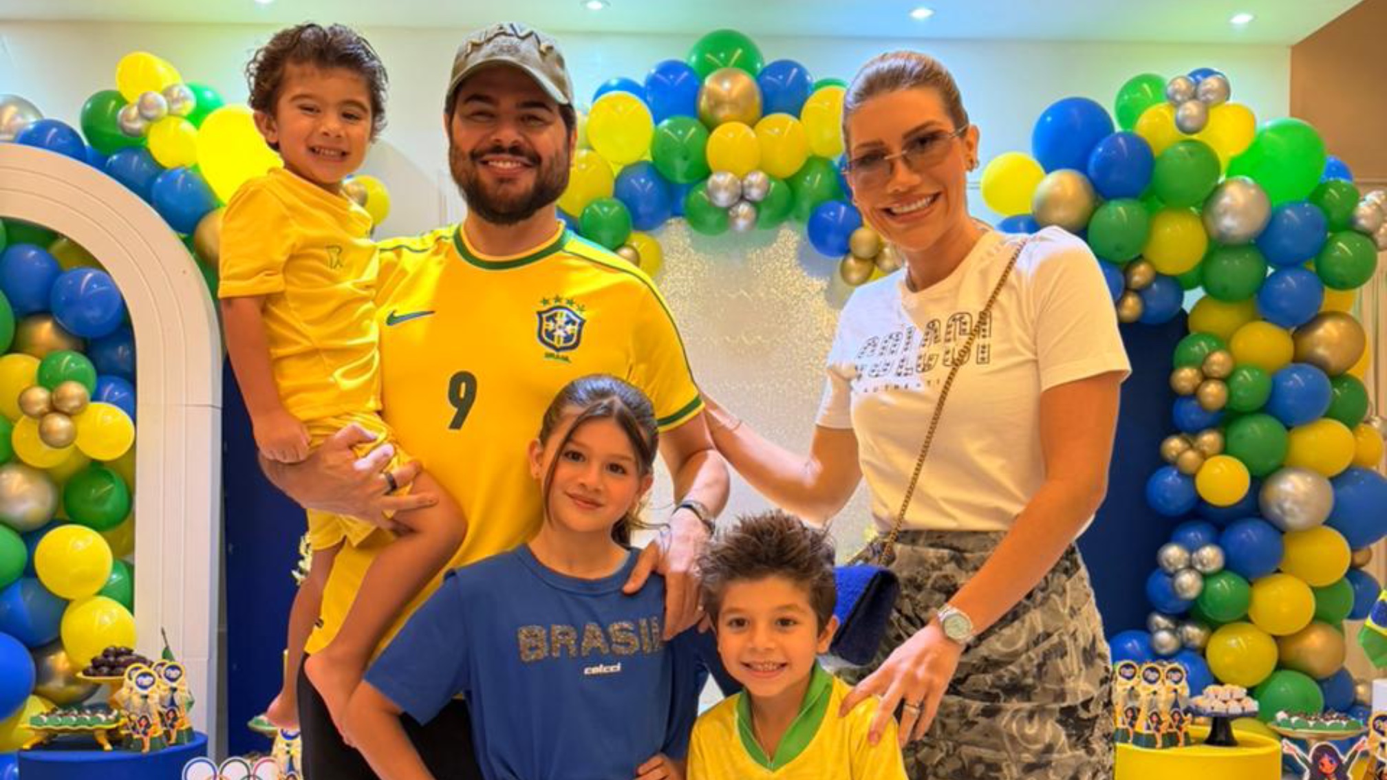 Pietra, filha de Cristiano, da dupla com Zé Neto, comemora 9 anos com festa inspirada nas Olimpíadas