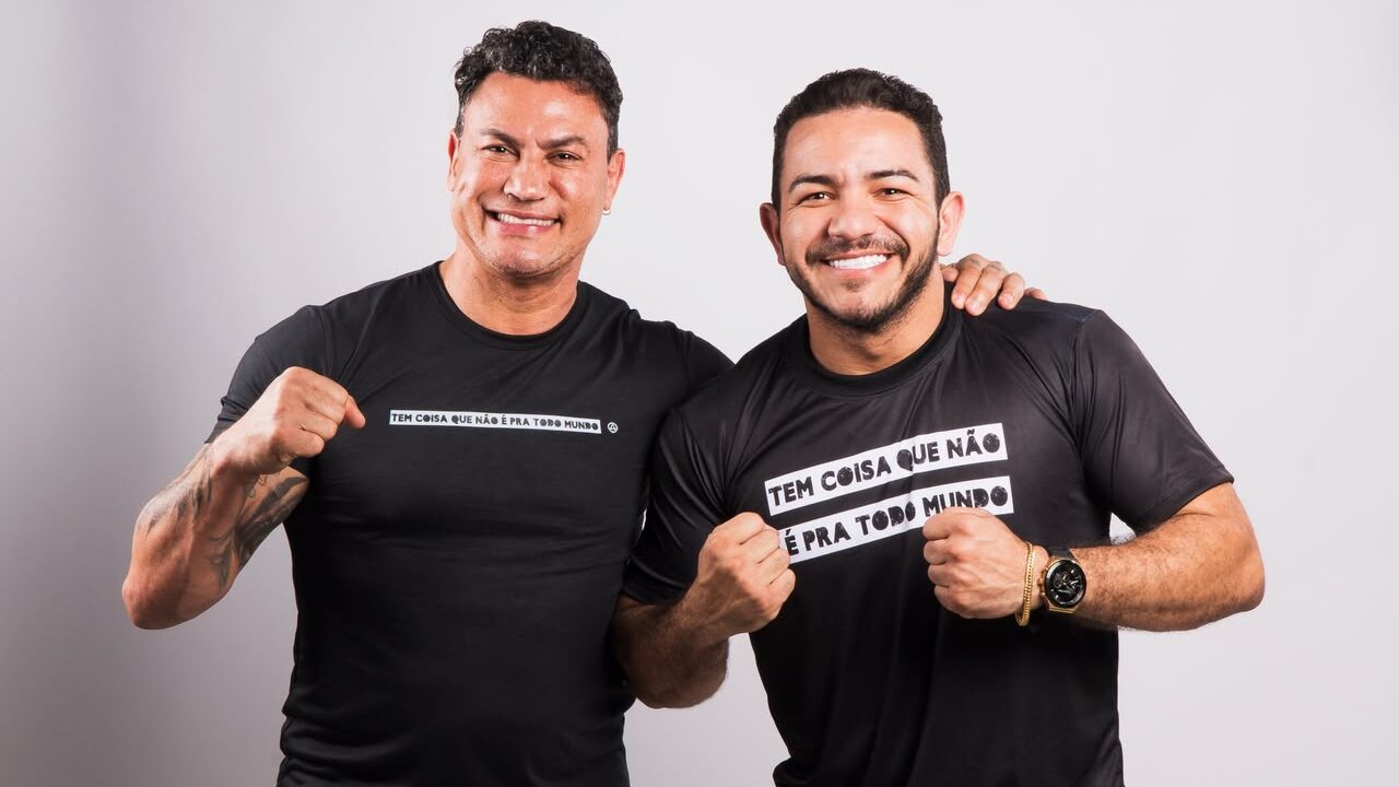 Acelino "Popó" Freitas e Lucas Pontes, fundador da Autocred Nacional.
