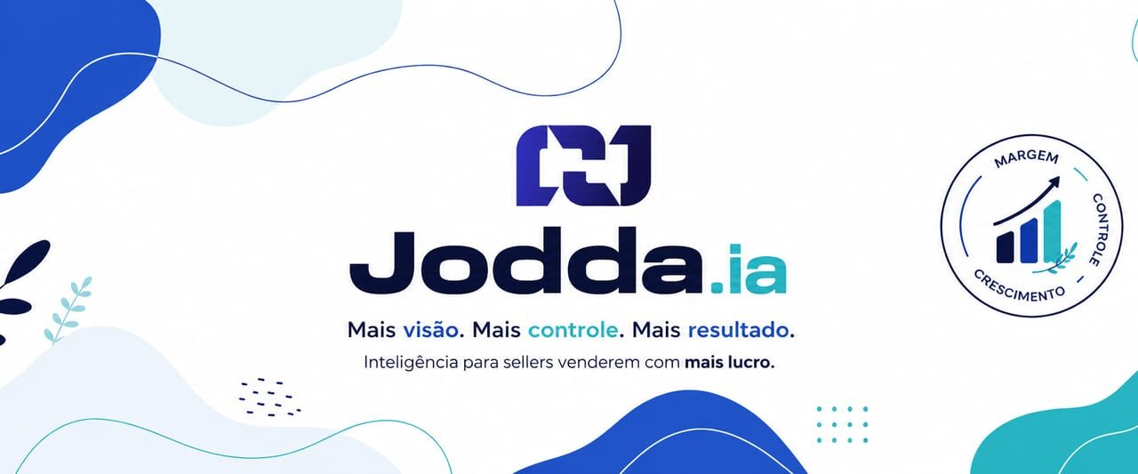 Jodda.ia, sistema de gestão com IA para empresas que vendem em marketplaces, com aplicação em precificação, publicidade, promoções e rentabilidade.