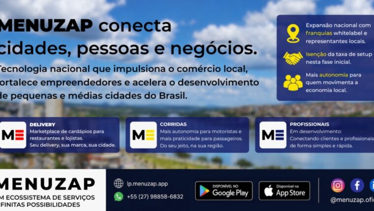 Menuzap quer construir modelo de autonomia e regionalização no ecossistema de tecnologia para delivery e mobilidade urbana.