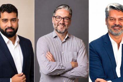Da esquerda para a direita: Ellvis Ribeiro, Diretor da ES Tech; Gabriel Simone Ribeiro, CTO da Integralmedica; e Wagner Bernardes, Channel Manager da Logitech.